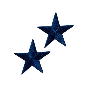 Stern blau, Ø 3,3 cm, 2 St.