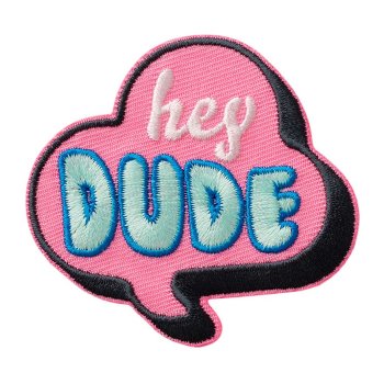 Hey Dude - pink, 6,5 x 6,1 cm
