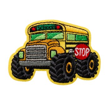 Truck Schulbus gelb, 5,7 x 4 cm