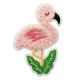 Flamingo flauschig, 5 x 6,9 cm