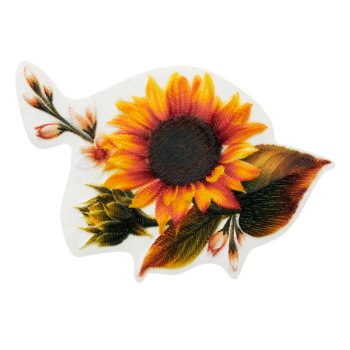 Recycl-Patch Sonnenblumenranke, 6,1 x 6 cm