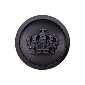 Mantel- und Blazerknopf 15 bis 25 mm, schwarz matt