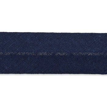Baumwoll Schrägband 40/20 mm - dunkelblau