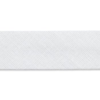 Baumwoll Schrägband 40/20 mm - weiß