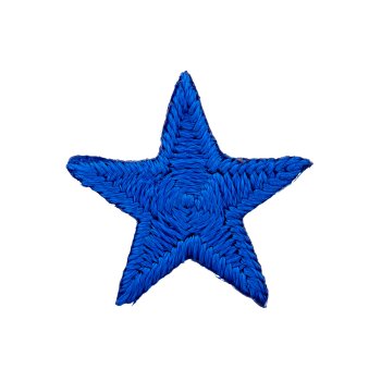 Stickmotiv "Stern" 1,8 cm, royalblau