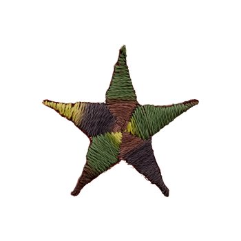 Stickmotiv "Camouflage Stern" 2,5 cm, grün