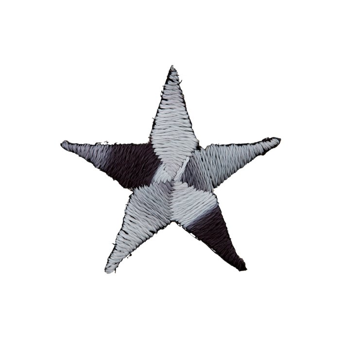 Stickmotiv Camouflage Stern 2,5 cm, grau
