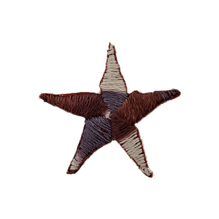 Stickmotiv Camouflage Stern 2,5 cm, braun