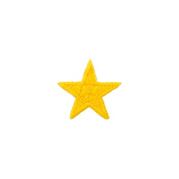 Stickmotiv "Stern" 1,8 cm, gelb