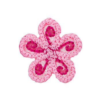 Stickmotiv "Blüte" 1,7 cm, pink