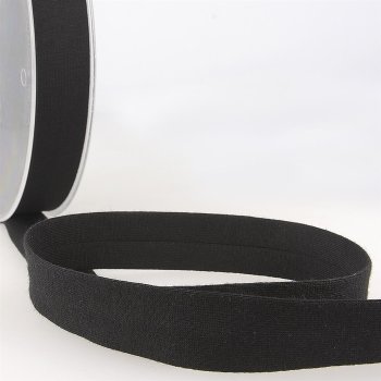 Jersey Schrägband 40/20 mm, schwarz