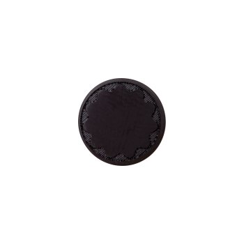Blusenknopf mit Öse 10 mm, schwarz