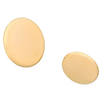 Metall Ösenknopf hellgold, 9 und 11 mm