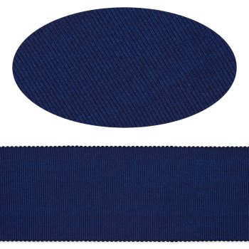Ripsband mit Zahnkante 48 mm, dunkelblau
