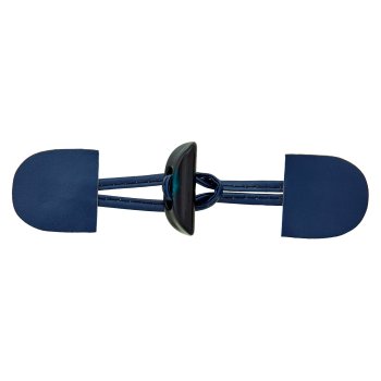 Dufflecoatverschluss dunkelblau, 15 x 4 cm