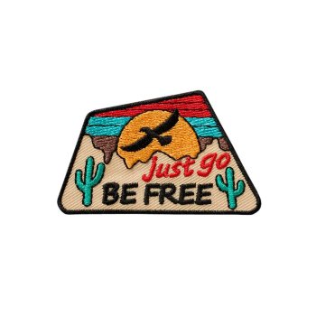Just go be free, 3,4 x 5,5 cm