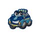 Monster Truck blau, 4,4 x 5,2 cm