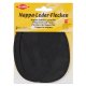 Nappa-Leder-Flicken zum Annähen, schwarz