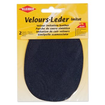 Velour-Leder-Imitat-Flicken zum Aufbügeln, dunkelblau