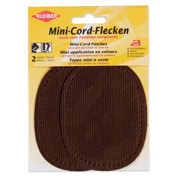 Mini-Cord-Flecken zum Aufbügeln, braun