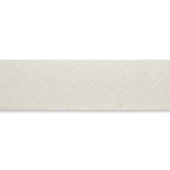 Baumwoll Schrägband 60/30 mm - creme