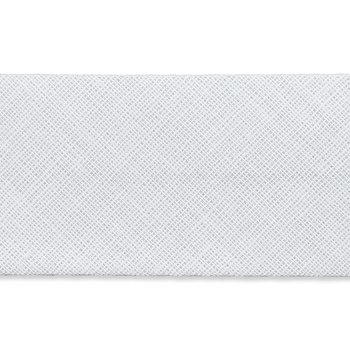 Baumwoll Schrägband 60/30 mm - weiß