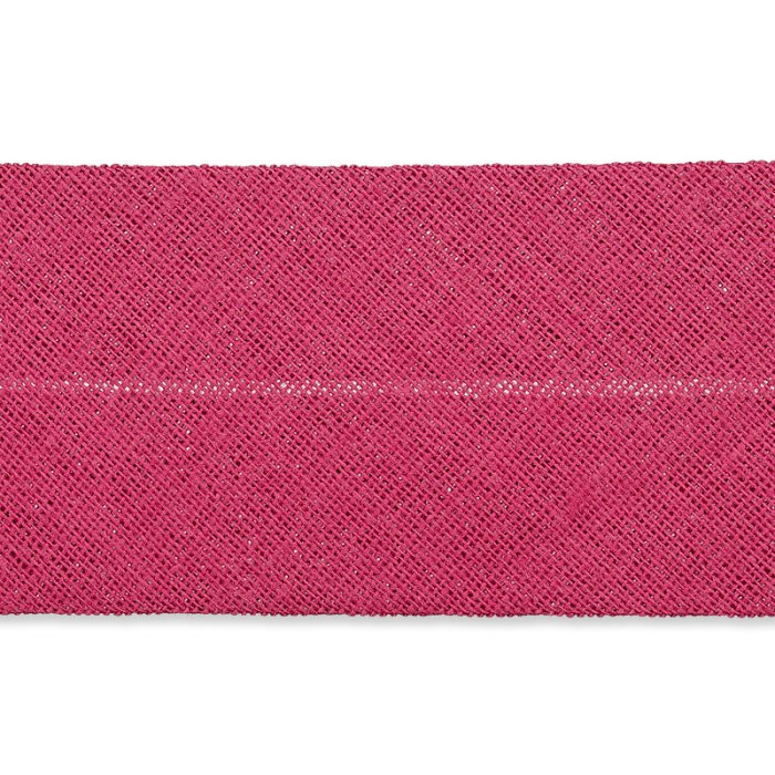 Baumwoll Schrägband 60/30 mm - dunkelpink