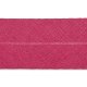Baumwoll Schrägband 60/30 mm - dunkelpink