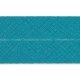 Baumwoll Schrägband 60/30 mm - dunkeltürkis