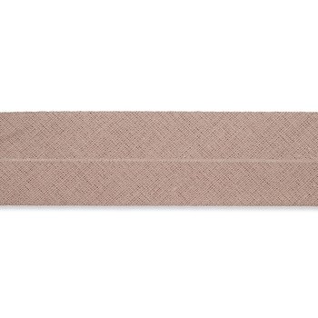 Baumwoll Schrägband 60/30 mm - mittelbeige