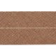 Baumwoll Schrägband 60/30 mm - hellbraun