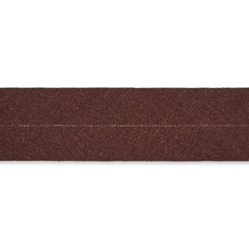 Baumwoll Schrägband 60/30 mm - schoko