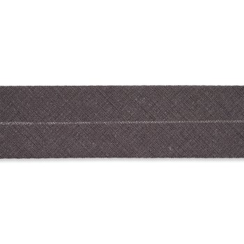Baumwoll Schrägband 60/30 mm - anthrazit