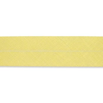 Baumwoll Schrägband 60/30 mm - blassgelb