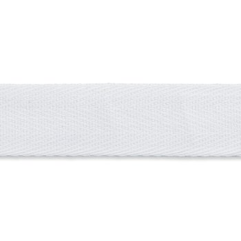 Baumwoll Nahtband 15 mm - weiß