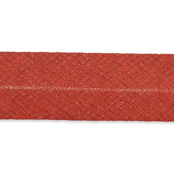 Baumwoll Schrägband 40/20 mm - rostbraun