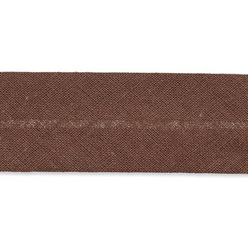 Baumwoll Schrägband 40/20 mm - dunkelbraun