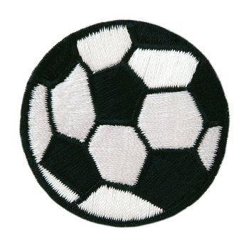 Fußball schwarz / weiß, Ø 5 cm