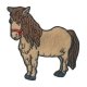 Pferd, hellbraun, 6,5 x 7 cm