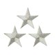 3 Sterne, silber, Ø 3 cm