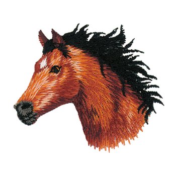 Pferdekopf, 6 x 5,5 cm
