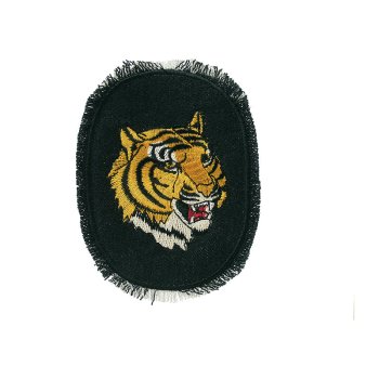 Jeansflick Tiger schwarz, 8,5 x 11 cm