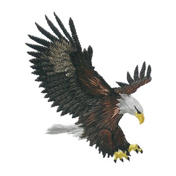 angreifender Adler "Eagle", 6,5 x 8 cm