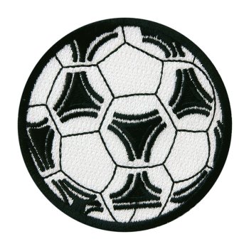 Fussball schwarz/weiss, Ø 7,3 cm