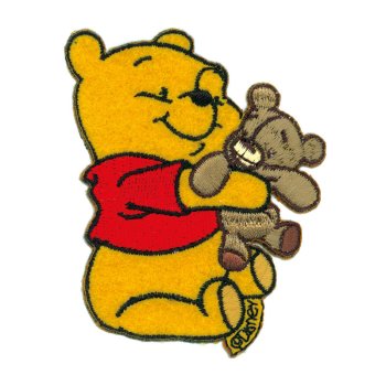 Winnie Pooh© mit Teddy, 6,3 x 7,9 cm