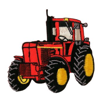Roter Traktor, 7,7 x 7,7 cm