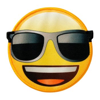 Emoji© mit Sonnenbrille, 6,6 x 6,5 cm