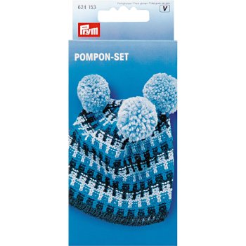 Pompon-Set für 4 Größen farbig sortiert