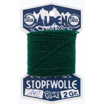10 m Alpen- Stopfwolle - jägergrün
