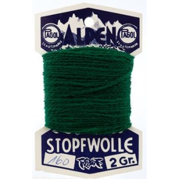 Alpen-Stopfwolle - flaschengrün